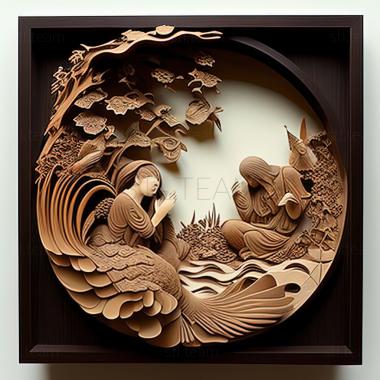 3D model st japanese art (STL)